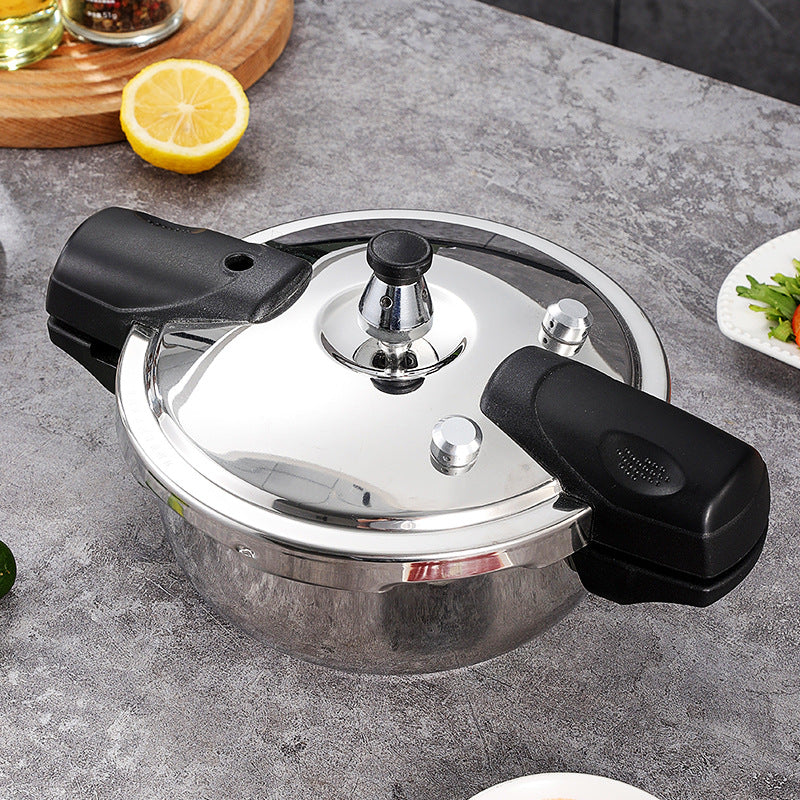 Stainless Steel Pressure Cooker Mini 1.8L Pressure Pot Outdoor Quick Cooking Pot For Induction Ceramic Stove Gas Heating