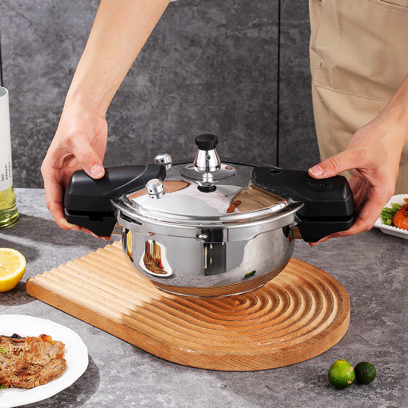 Stainless Steel Pressure Cooker Mini 1.8L Pressure Pot Outdoor Quick Cooking Pot For Induction Ceramic Stove Gas Heating