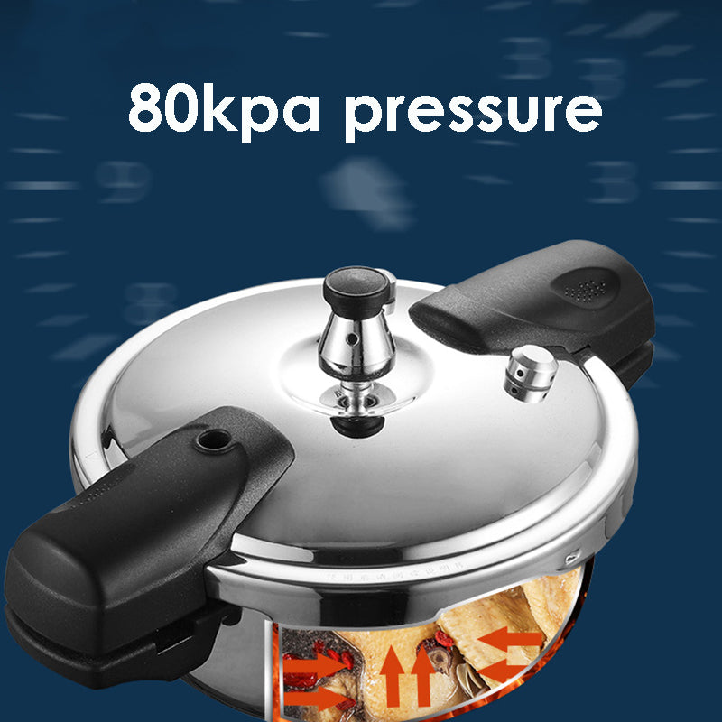 Stainless Steel Pressure Cooker Mini 1.8L Pressure Pot Outdoor Quick Cooking Pot For Induction Ceramic Stove Gas Heating