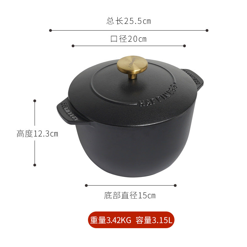 Small Cast iron Pots 16cm 20cm