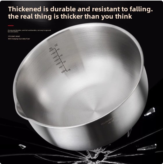 304 18/10 stainless steel basin set 20cm