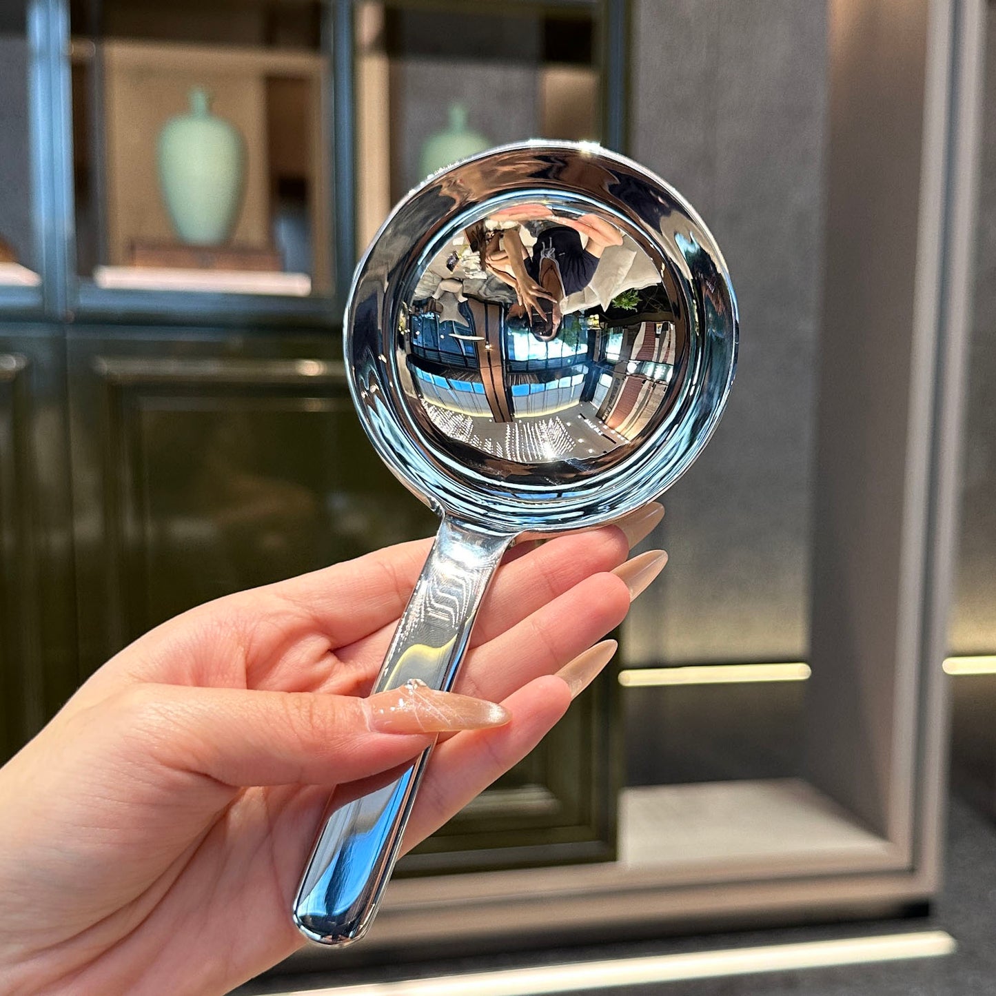 stainless steel Soup Drinking Spoon Household thickened long handle Kitchen Seasoning Porridge Large Spoon