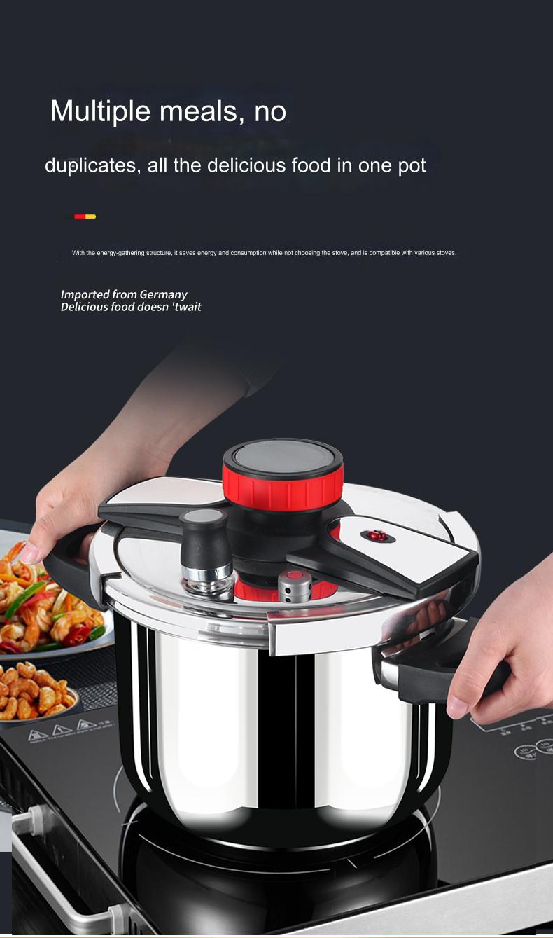 5L/6L Gas Stove Thickened Pressure Cooker Multifunctional Pressure-Limited Explosion-proof Stainless Steel Kitchen Pressure Pot